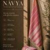 NĀVYA – Luxury Handwoven Bath Towel Set (Pack of 2) | Bestseller Rose Pink & Elegant Beige