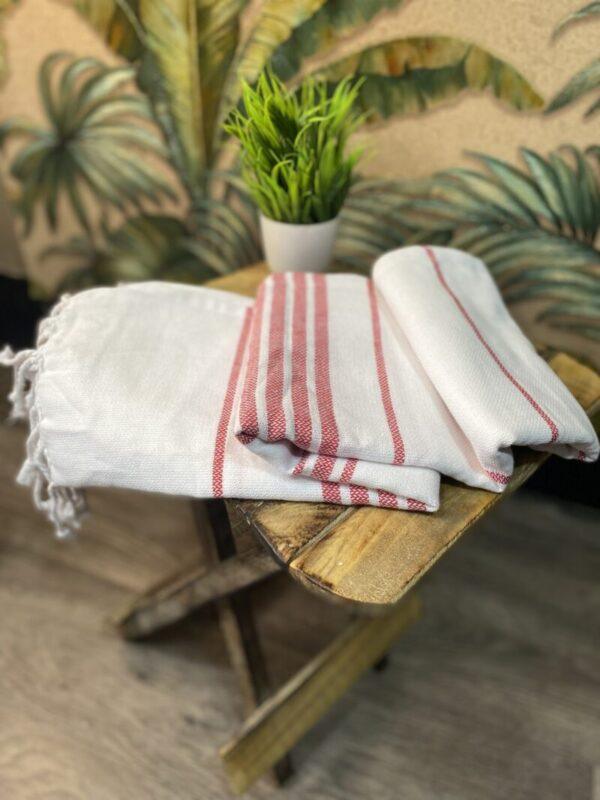 Organic Cotton Bath Towels | Premium Turkish Towels || The Bengal Stripe - Combo Pack of 3