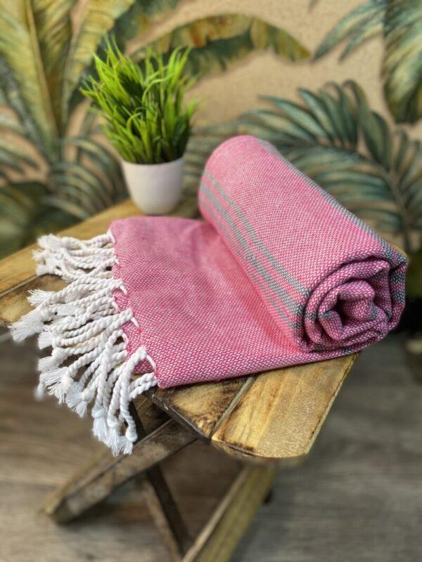 Organic Cotton Bath Towels | Premium Turkish Towels || The Bengal Stripe - Combo Pack of 3