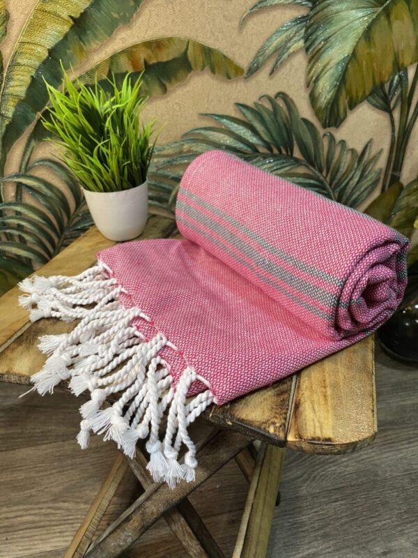 Organic Cotton Bath Towels | Premium Turkish Towels || The Bengal Stripe - Combo Pack of 3