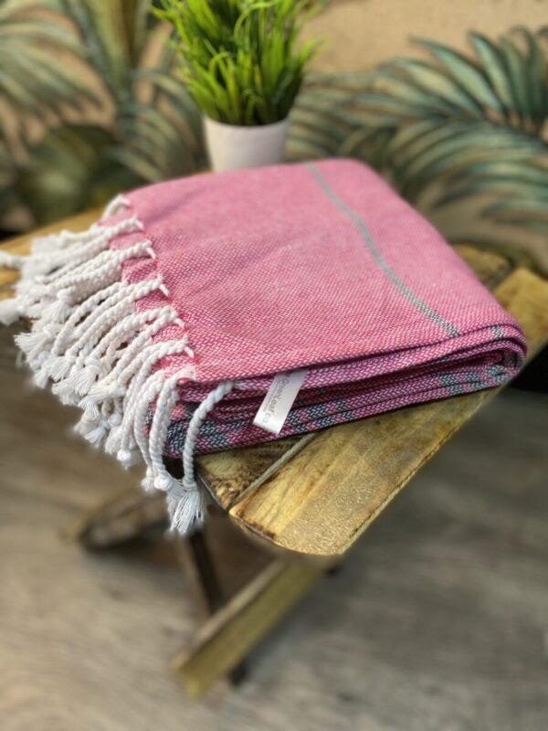 Organic Cotton Bath Towels | Premium Turkish Towels || The Bengal Stripe - Combo Pack of 3