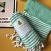 The Greenleaf co. Ultra Premium Bath Towels | with AIRDROP Technology – Pack of 2 Bath Towels – ‘Citrus and Sage’