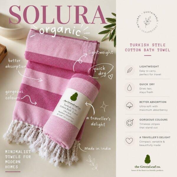 ChatGPT Image May 8, 2026, 08_50_32 PM “Orchid Pink” Organic Cotton Bath Towel | AIRDROP Tech | Soft, Stylish & Gifting-Ready