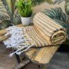 Organic Cotton Bath Towels | Premium Turkish Towels || The Bengal Stripe - Combo Pack of 3