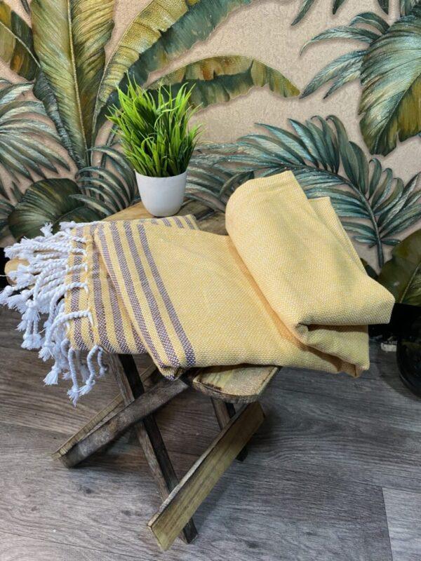 Organic Cotton Bath Towels | Premium Turkish Towels || The Bengal Stripe - Combo Pack of 3
