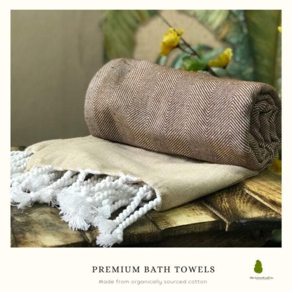 Organic Cotton Bath Towels | Premium Turkish Towels || Bird Rock Premium Collection Family Pack of 5 – ‘The Fantastic 5’