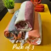 Premium Pack of 5 (15) Organic Cotton Bath Towels | Premium Turkish Towels || Super Saver Pack of 3 – ”Terrific Trio”