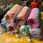 Premium Turkish Towels || Gift Pack of 7 | Super Saver Combo | - ''The Seven Wonders''
