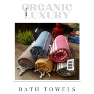 Organic Cotton Bath Towels | Premium Turkish Bath Towels || Family Pack of 5 | Super Saver Combo | – ”The Team”