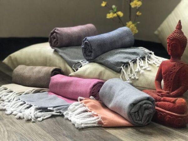 Organic Cotton Bath Towels | Premium Turkish Towels || Bird Rock Premium Collection Family Pack of 5 – ‘The Fantastic 5’