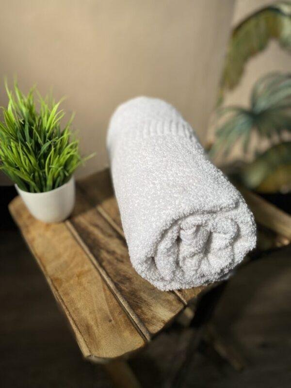 Super Soft 100 % Cotton Bath Towels - Milky White