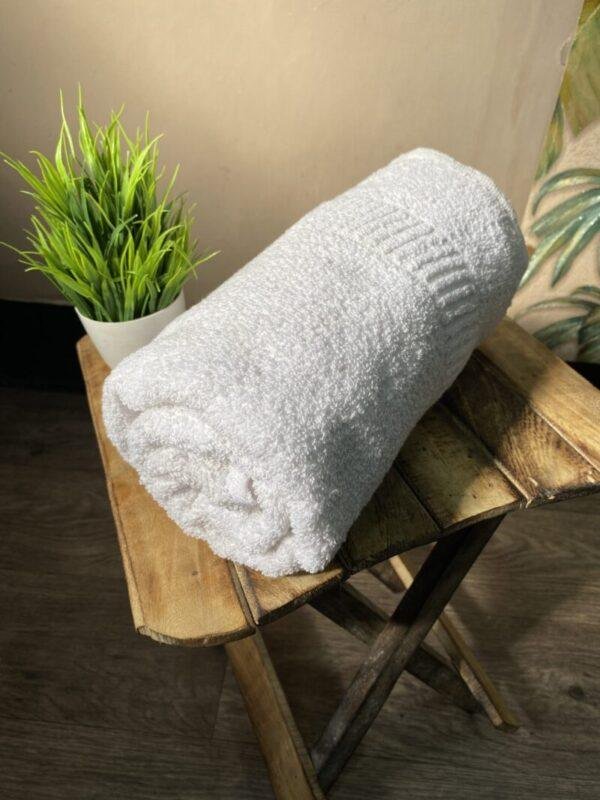Super Soft 100 % Cotton Bath Towels - Milky White