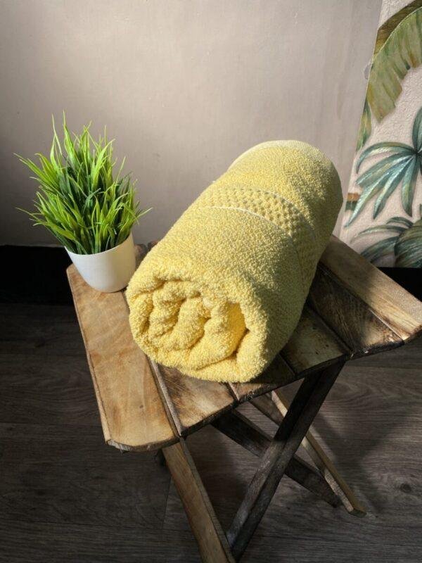 Super Soft 100 % Cotton Bath Towels - Lemon Yellow