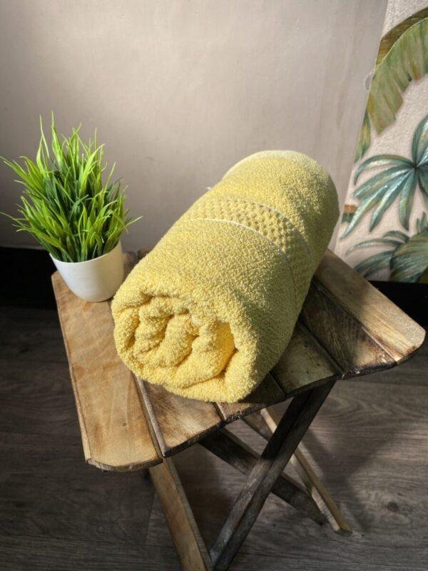 Super Soft 100 % Cotton Bath Towels - Lemon Yellow