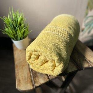 Super Soft 100 % Cotton Bath Towels - Lemon Yellow