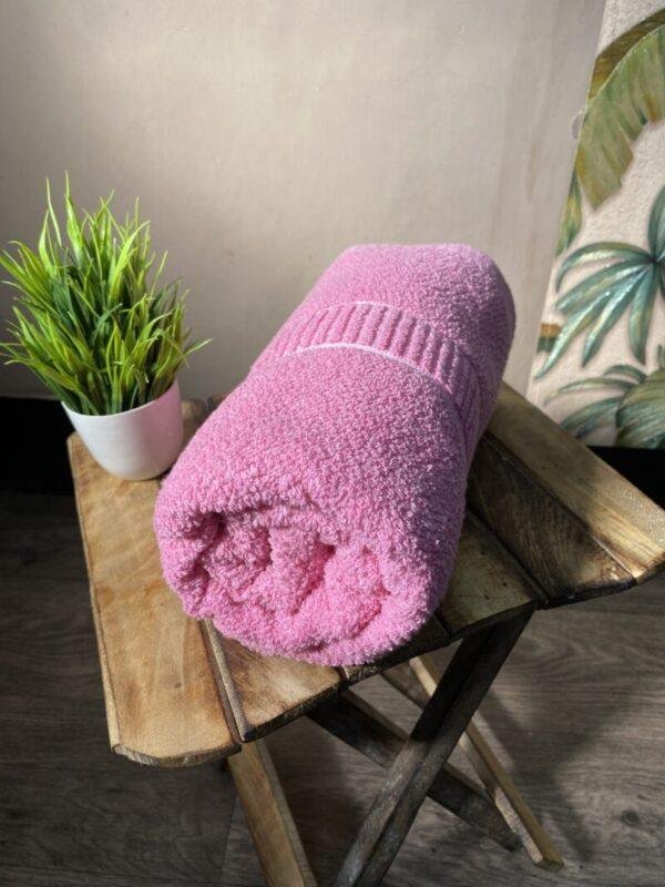 IMG-2357 Super Soft 100 % Cotton Bath Towels - Salmon Pink