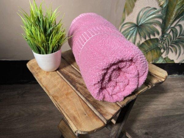 IMG-2359 Super Soft 100 % Cotton Bath Towels - Salmon Pink