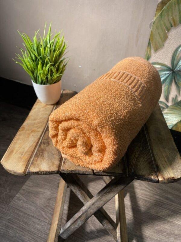 Super Soft 100 % Cotton Bath Towels - Valencia Orange