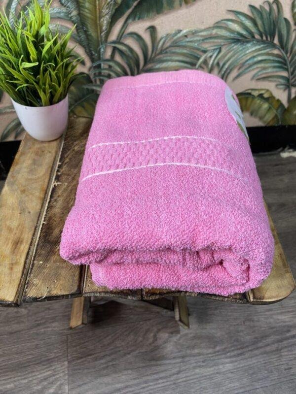 IMG-2460 Super Soft 100 % Cotton Bath Towels - Salmon Pink