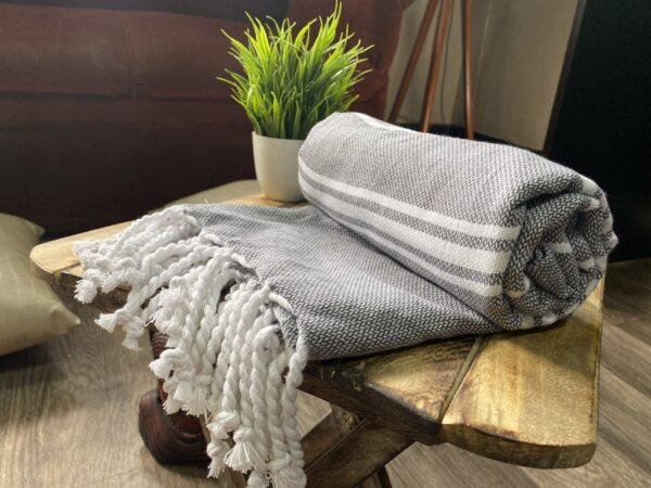 Organic Cotton Bath Towel | Turkish Towels | Ultra Soft | Pristine Classic Collection – 'Classic GREY'