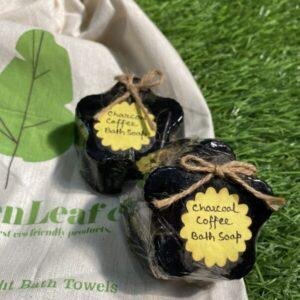 Organic Soap Bar  - Charcoal Coffee Bath Soap ( Pack of 2 ) 100% Vegan