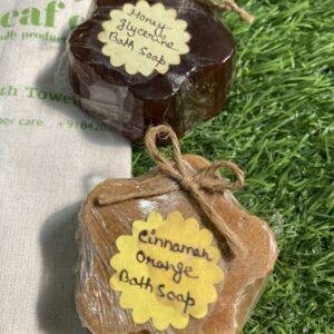 Organic Soap Bar  - 'Cinnamon Orange + Honey Glycerin' Bath Soap ( Pack of 2 ) 100% Vegan