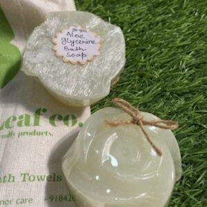 Organic Soap Bar  - 'Aloe Glycerin' Bath Soap ( Pack of 2 ) 100% Vegan