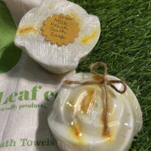 Organic Soap Bar  - 'Milk Kesar' Bath Soap ( Pack of 2 ) 100% Vegan