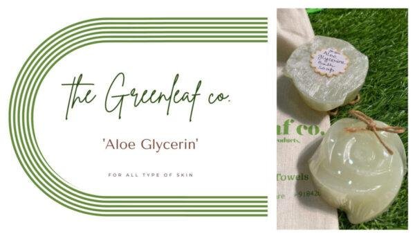 Organic Soap Bar  - 'Aloe Glycerin' Bath Soap ( Pack of 2 ) 100% Vegan
