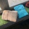 Ultra Premium | Ultra Soft | Egyptian Cotton Hand/Face Towels with zero twist | ”Blue Crushers” – Pack of 2
