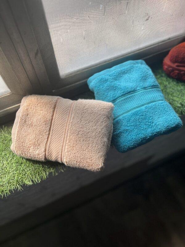 Ultra Premium | Ultra Soft | Egyptian Cotton Hand/Face Towels with zero twist | ”Blue Crushers” – Pack of 2