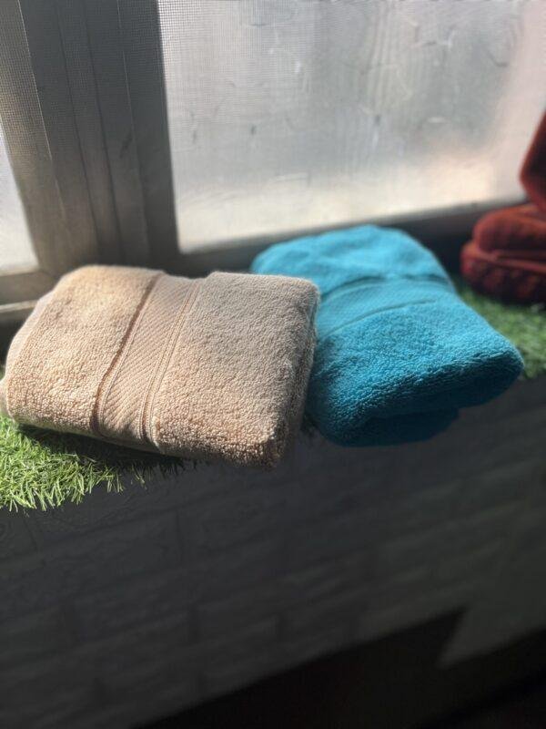 Ultra Premium | Ultra Soft | Egyptian Cotton Hand/Face Towels with zero twist | ”Blue Crushers” – Pack of 2
