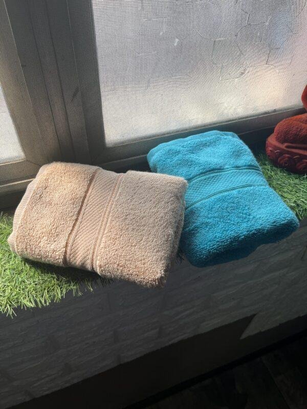 Ultra Premium | Ultra Soft | Egyptian Cotton Hand/Face Towels with zero twist | ”Blue Crushers” – Pack of 2