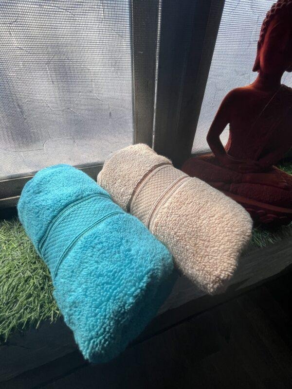 Ultra Premium | Ultra Soft | Egyptian Cotton Hand/Face Towels with zero twist | ”Blue Crushers” – Pack of 2