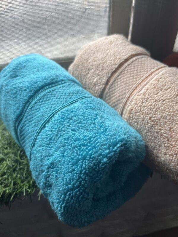 Ultra Premium | Ultra Soft | Egyptian Cotton Hand/Face Towels with zero twist | ”Blue Crushers” – Pack of 2