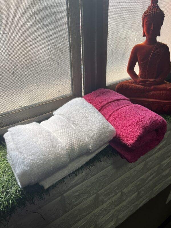 IMG_2810 Ultra Premium | Ultra Soft | Egyptian Cotton Hand/Face Towels with zero twist | ”Pink Rocketeers” – Pack of 2