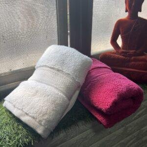 Ultra Premium | Ultra Soft | Egyptian Cotton Hand/Face Towels with zero twist | ”Pink Rocketeers” – Pack of 2