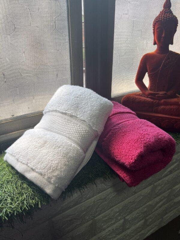 IMG_2811 Ultra Premium | Ultra Soft | Egyptian Cotton Hand/Face Towels with zero twist | ”Pink Rocketeers” – Pack of 2