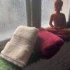 Ultra Premium | Ultra Soft | Egyptian Cotton Hand/Face Towels with zero twist | ''Red Impacts'' - Pack of 2