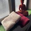 Ultra Premium | Ultra Soft | Egyptian Cotton Hand/Face Towels with zero twist | ''Red Impacts'' - Pack of 2
