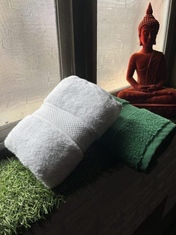 IMG_2884 Ultra Premium | Ultra Soft | Egyptian Cotton Hand/Face Towels with zero twist | ”Green Berets” – Pack of 2