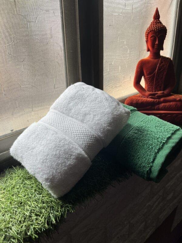 IMG_2885 Ultra Premium | Ultra Soft | Egyptian Cotton Hand/Face Towels with zero twist | ”Green Berets” – Pack of 2