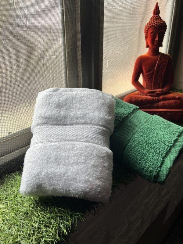 IMG_2886 Ultra Premium | Ultra Soft | Egyptian Cotton Hand/Face Towels with zero twist | ”Green Berets” – Pack of 2