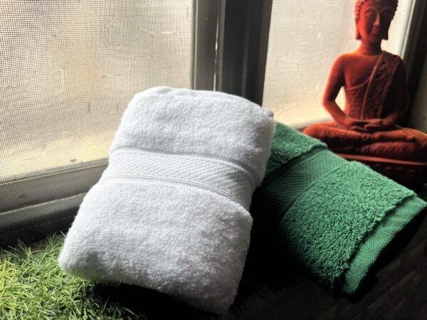 IMG_2892 Ultra Premium | Ultra Soft | Egyptian Cotton Hand/Face Towels with zero twist | ”Green Berets” – Pack of 2