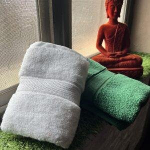 Ultra Premium | Ultra Soft | Egyptian Cotton Hand/Face Towels with zero twist | ”Green Berets” – Pack of 2