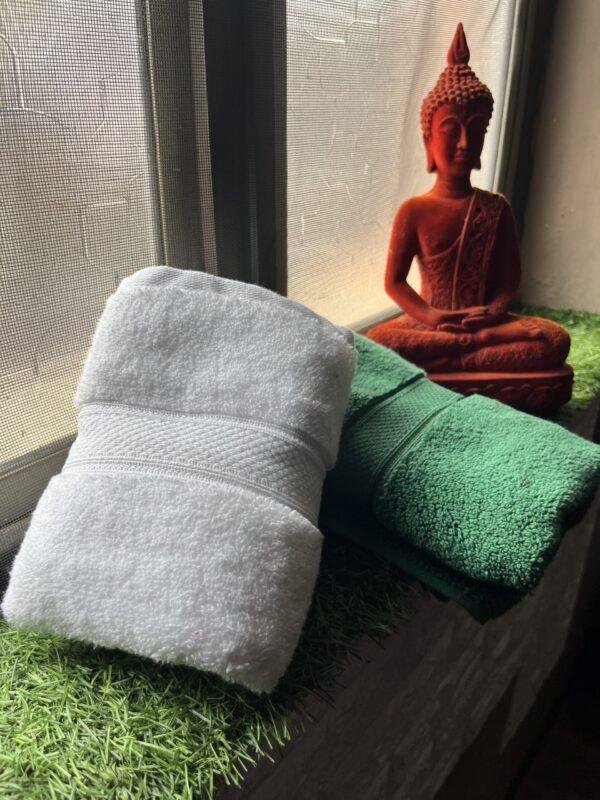 IMG_2896 Ultra Premium | Ultra Soft | Egyptian Cotton Hand/Face Towels with zero twist | ”Green Berets” – Pack of 2