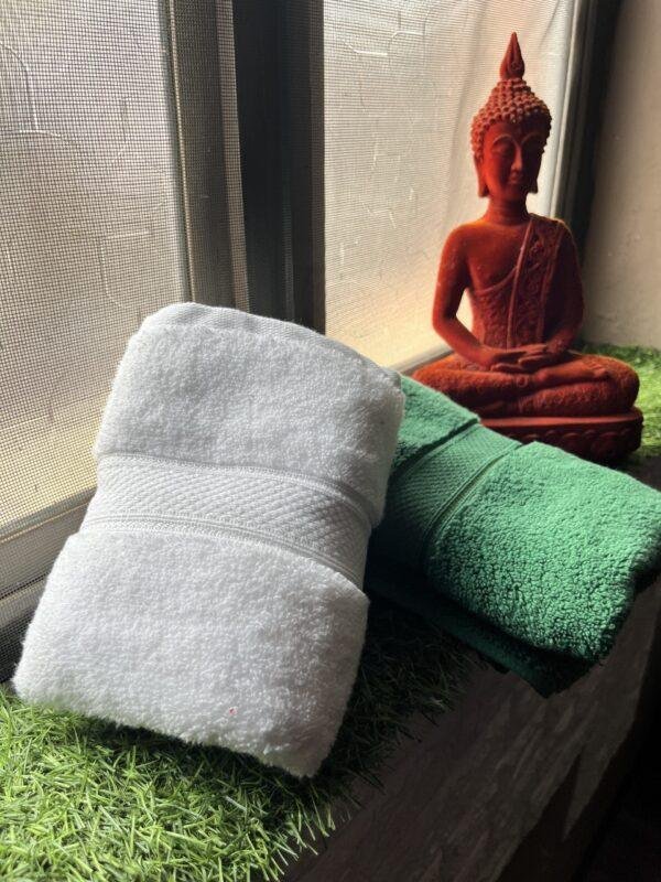 IMG_2897 Ultra Premium | Ultra Soft | Egyptian Cotton Hand/Face Towels with zero twist | ”Green Berets” – Pack of 2