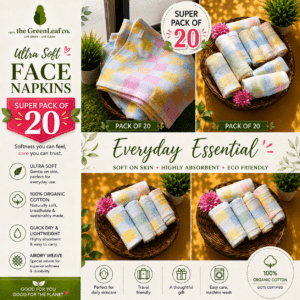 Ultra Soft Summer Face Napkins – Mixed Colours | Super Saver Gift ‘Pack of 20'