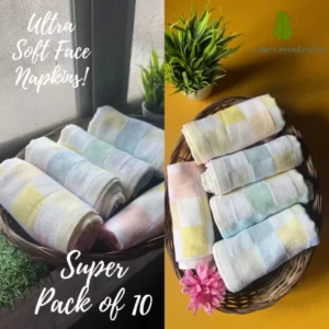 Ultra Soft Summer Face Napkins – Mixed Colours | Super Saver 'Pack of 10'